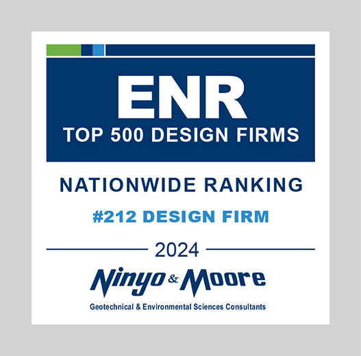 Ninyo & Moore Stands Strong and Secures the #212 Spot in ENR's Top 500 Design Firms Nationwide Ranking